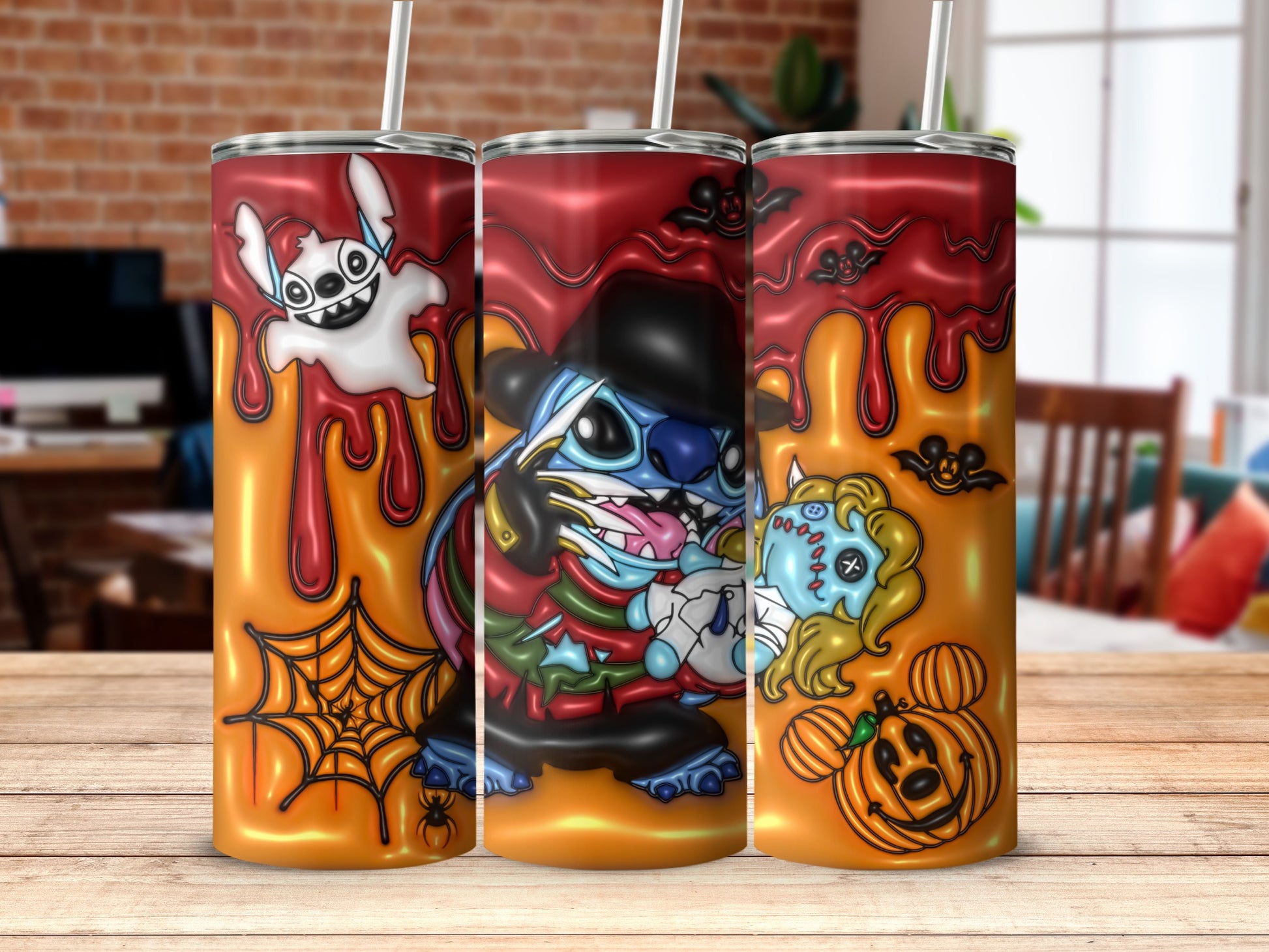 Horror Character Themed Colorful Tumbler Product