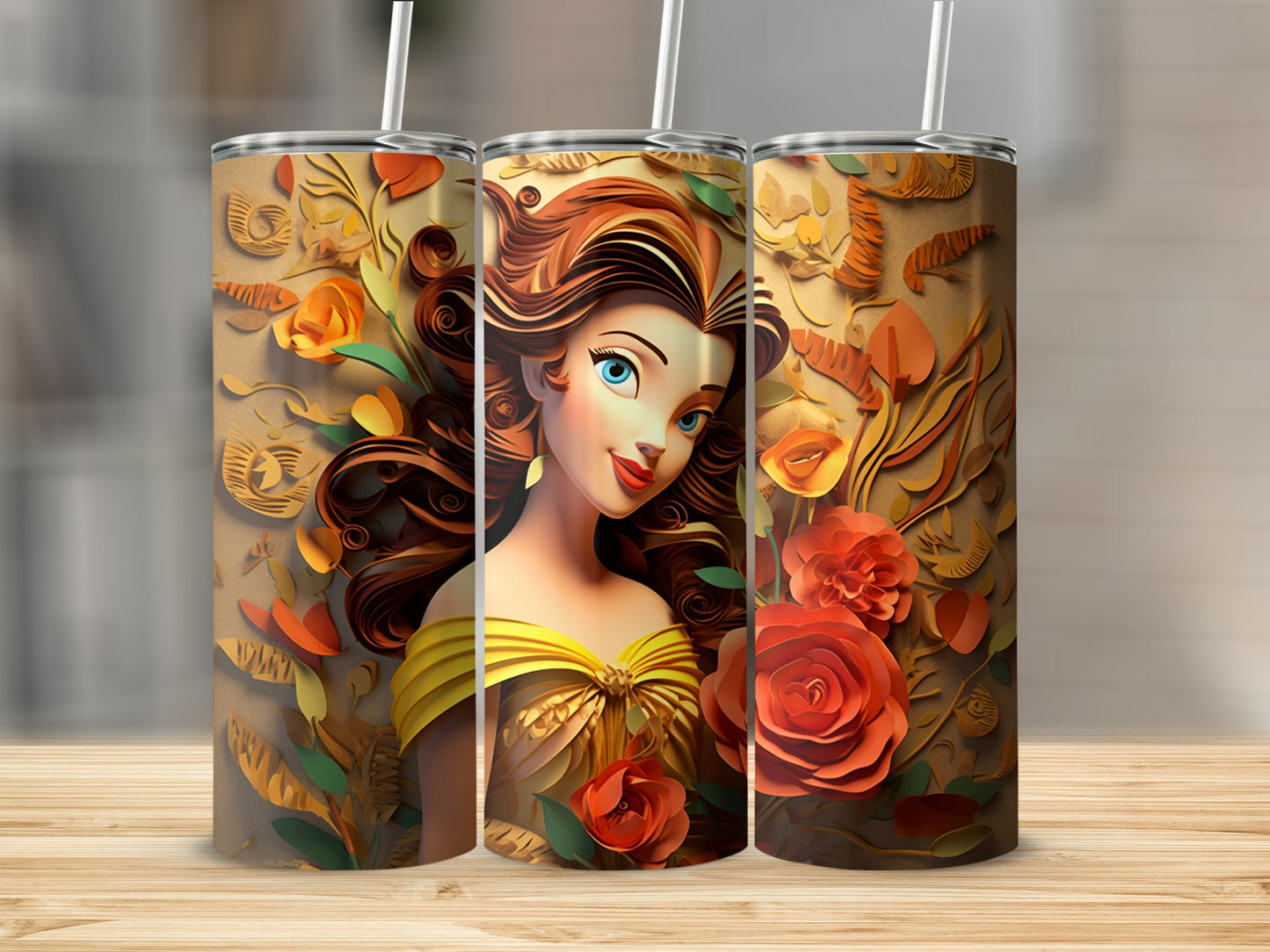 Floral Fantasy Inspired Beverage Tumblers for Every Occasion