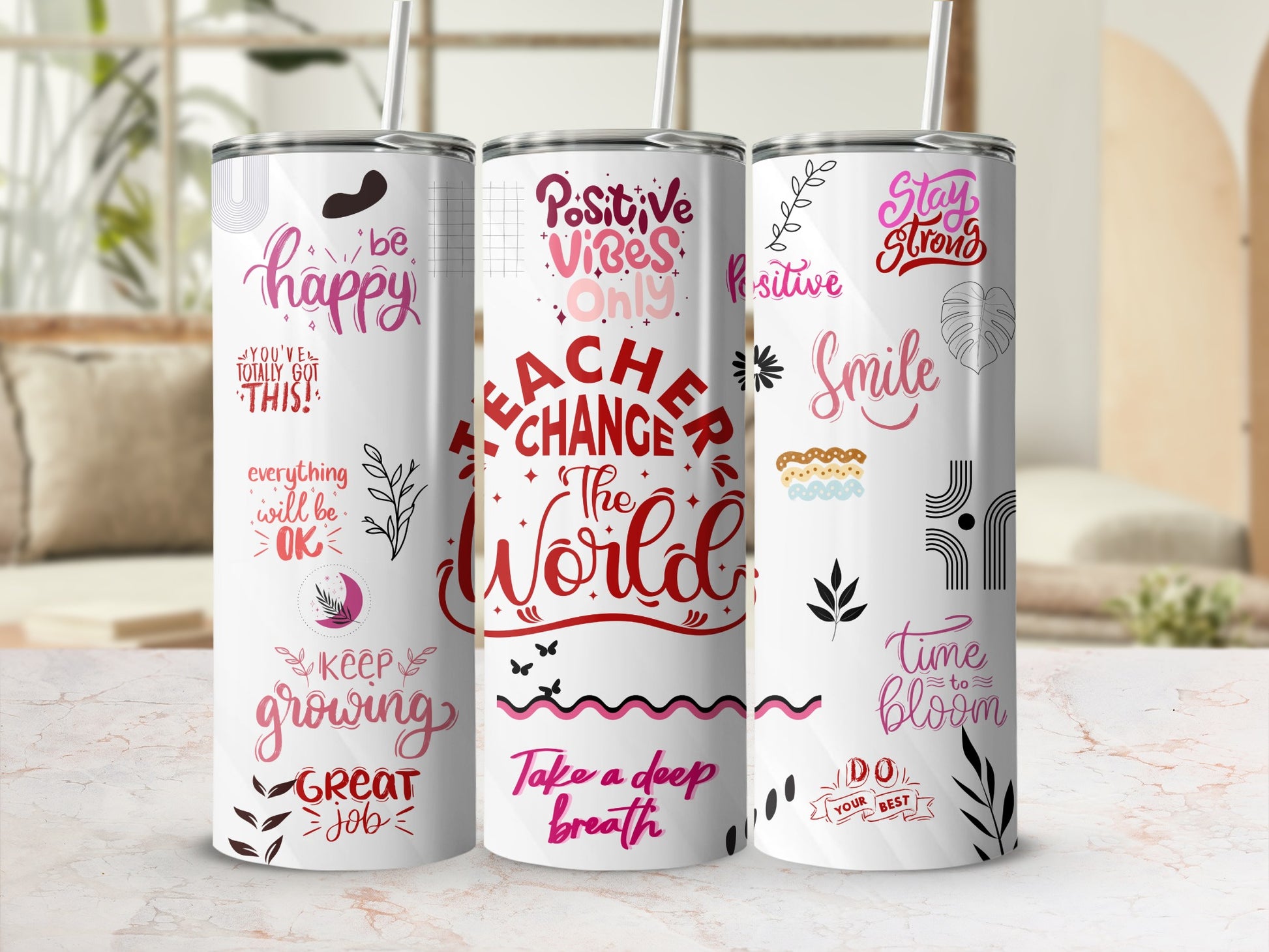 Inspirational Quotes and Designs Tumblers Collection
