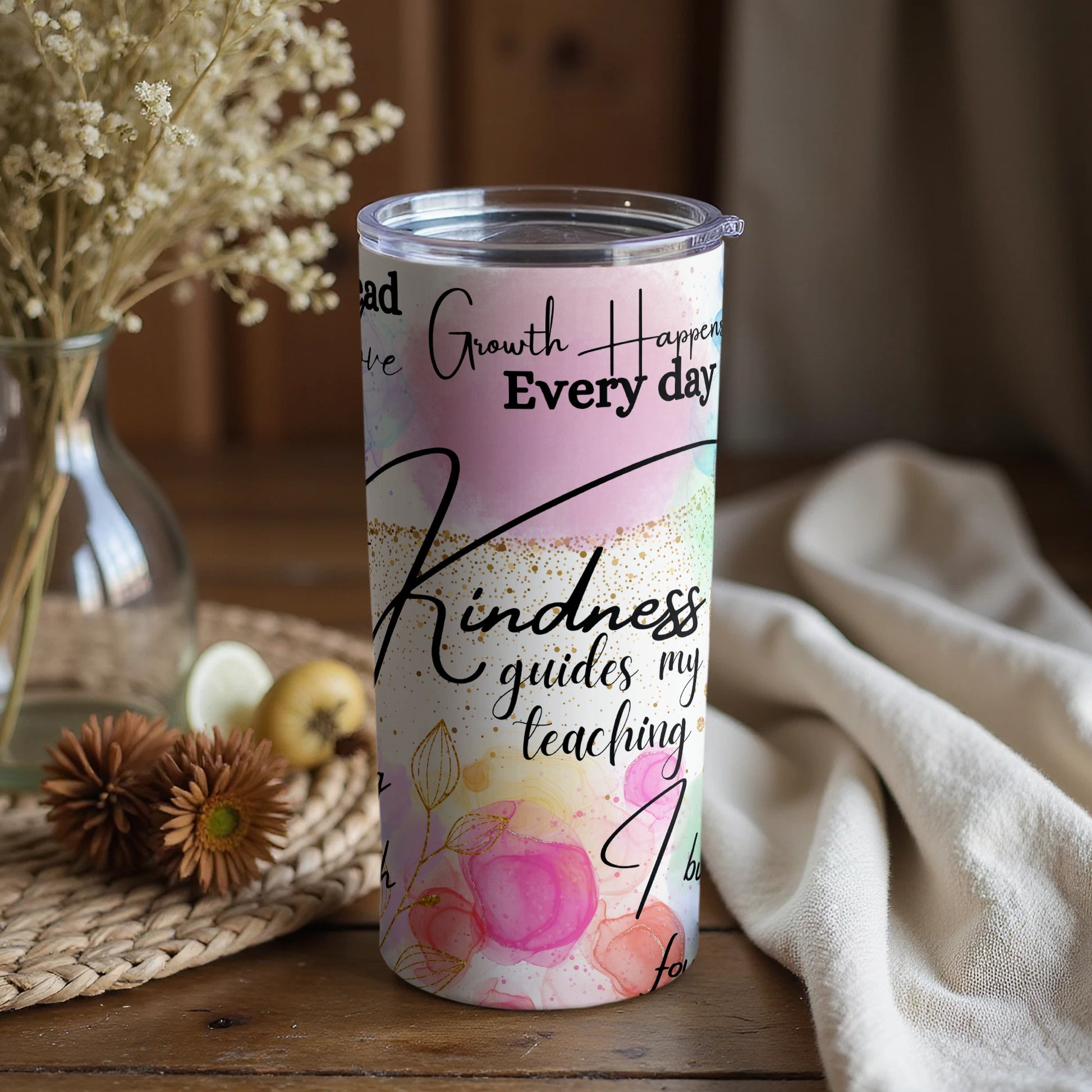 Inspirational Quote Travel Tumbler for Everyday Use
