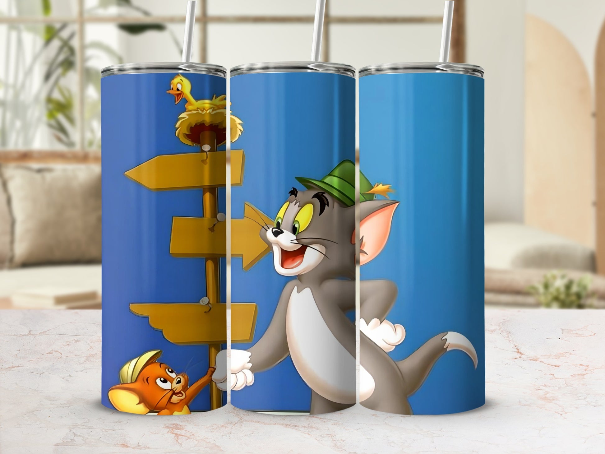Animated Characters Fun Design Tumbler Cup