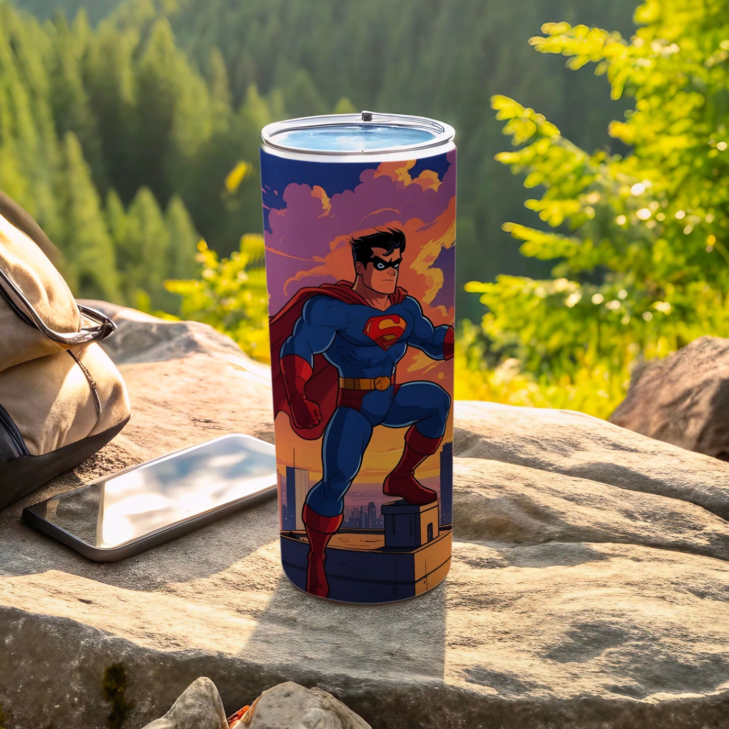 Heroic Superhero Travel Tumbler Perfect for Adventures