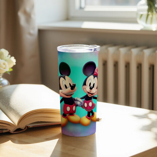 Colorful Mickey Minnie Mouse Themed Tumbler Cup