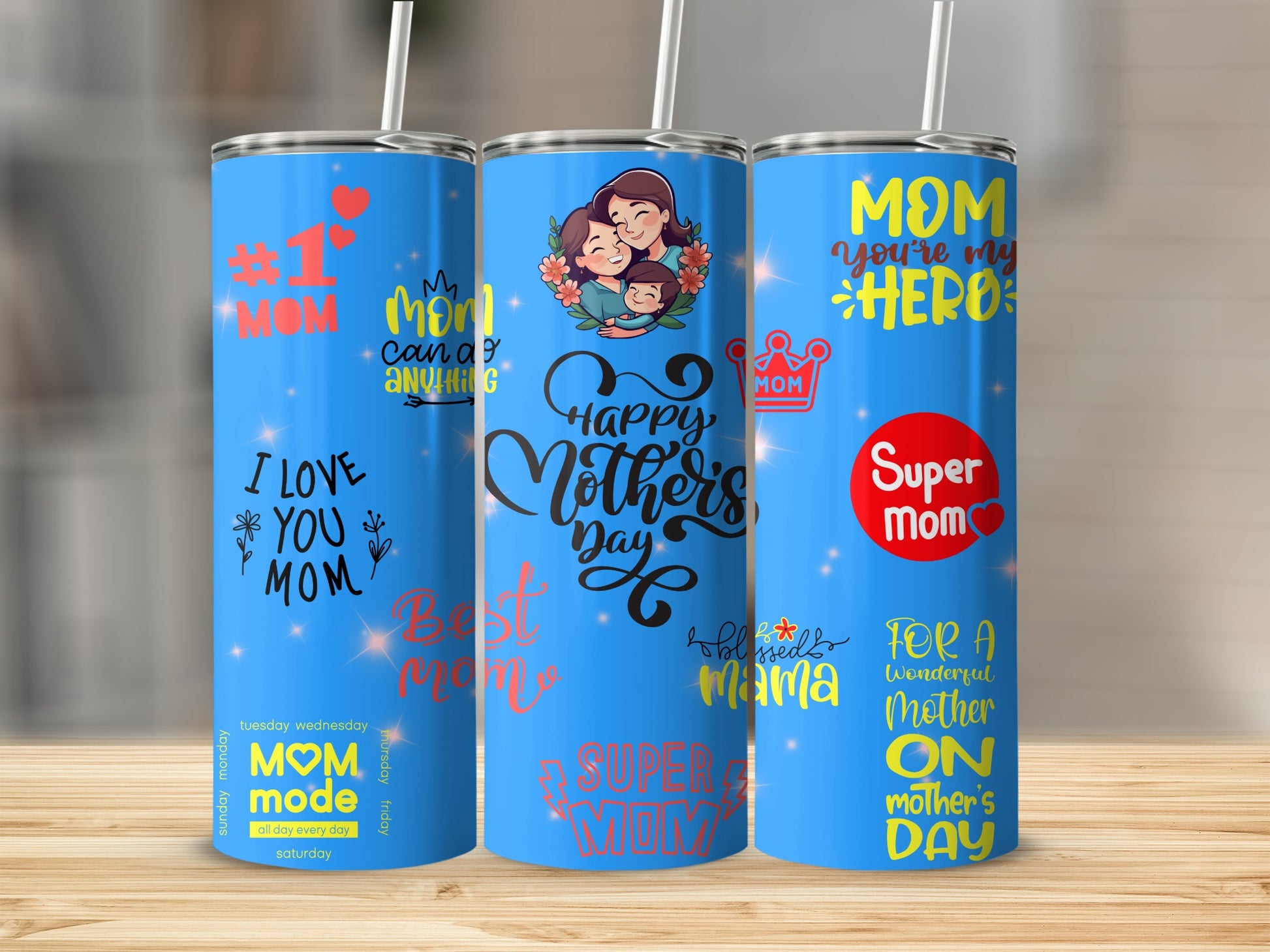 Happy Mother's Day Super Hero Mom Tumbler