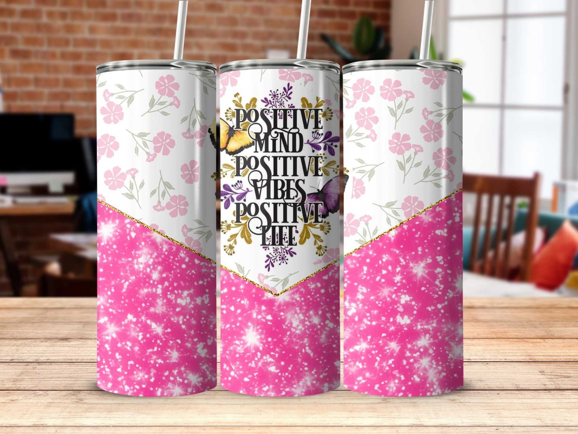 Positive Mind Positive Vibes Positive Life Tumbler
