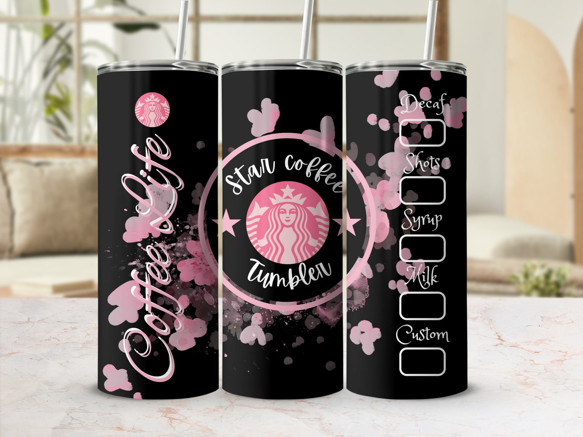 Star Coffee Tumbler Customizable Coffee Life Tumbler
