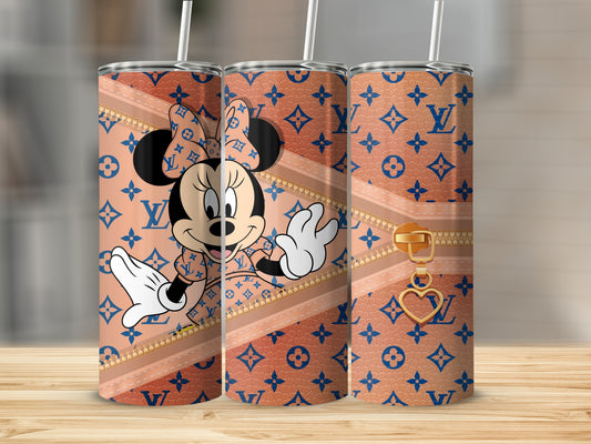 Minnie Mouse and Designer Pattern Print Tumbler