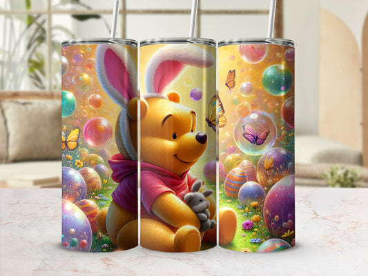 Winnie Pooh Easter Bunny Bubbles Butterflies Tumbler product type