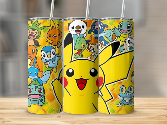 Pikachu and Friends Colorful Cartoon Drinkware Cup