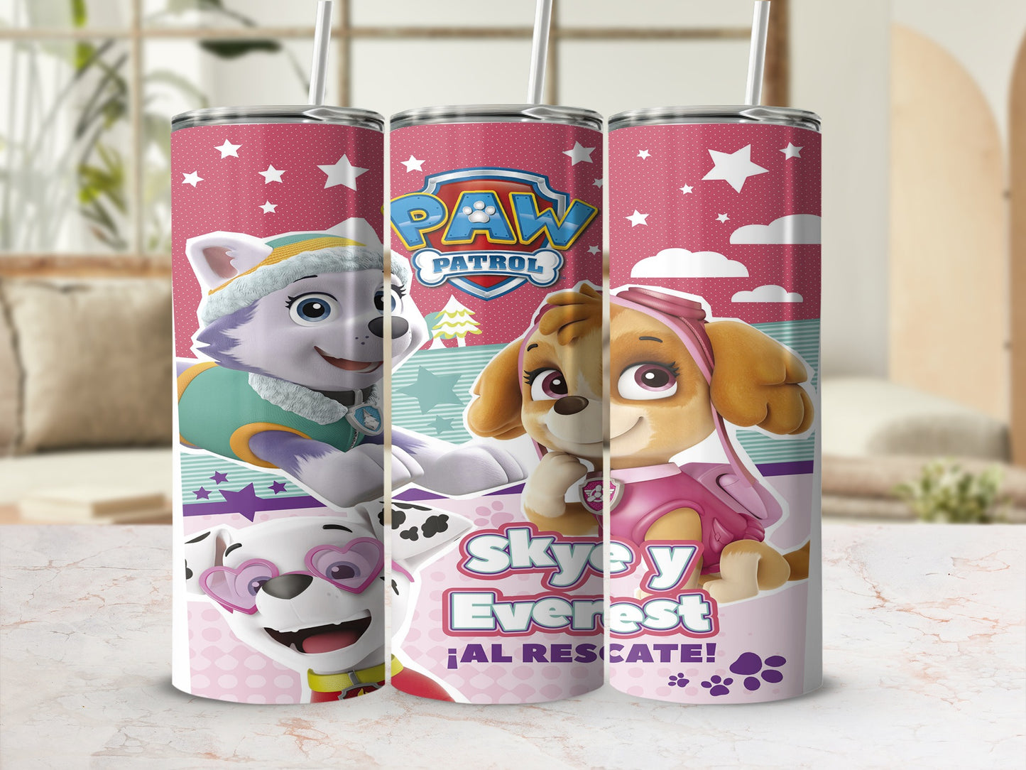 Paw Patrol Skye y Everest al Rescate tumbler