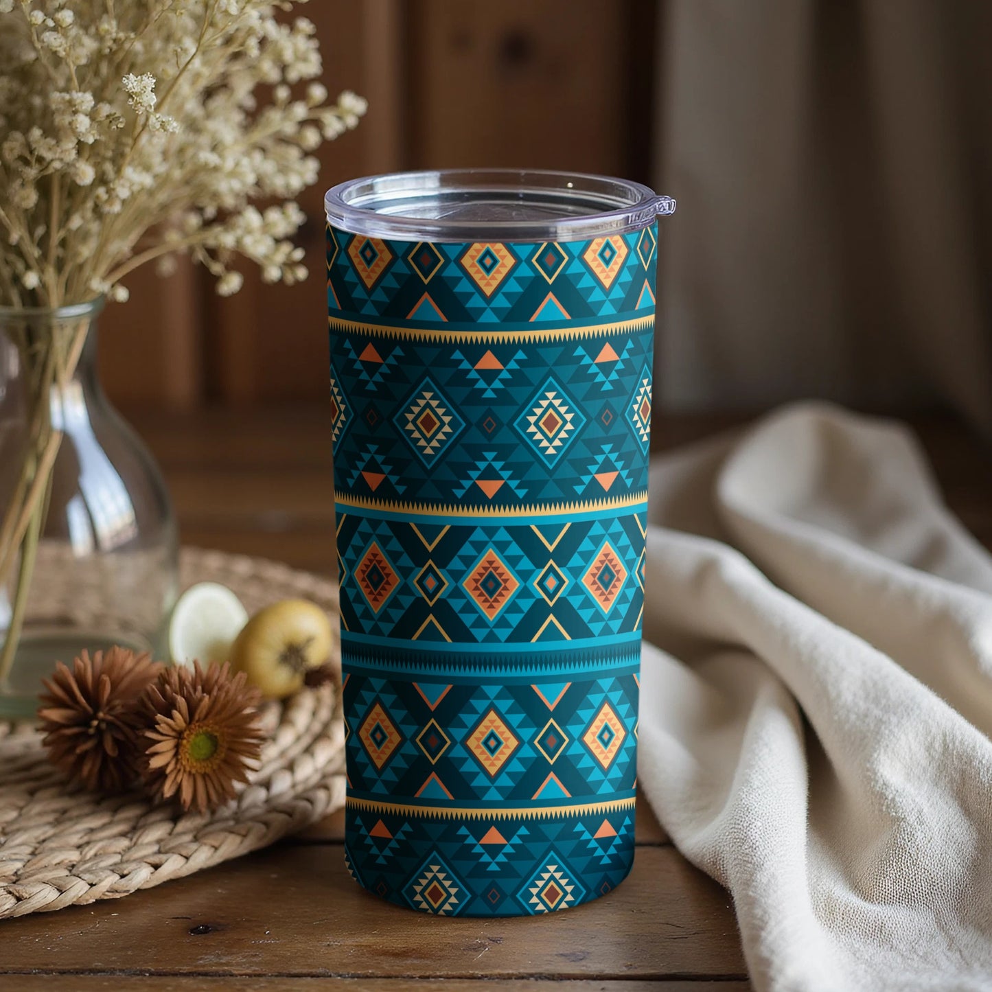 Geometric Tribal Pattern Insulated Tumbler product