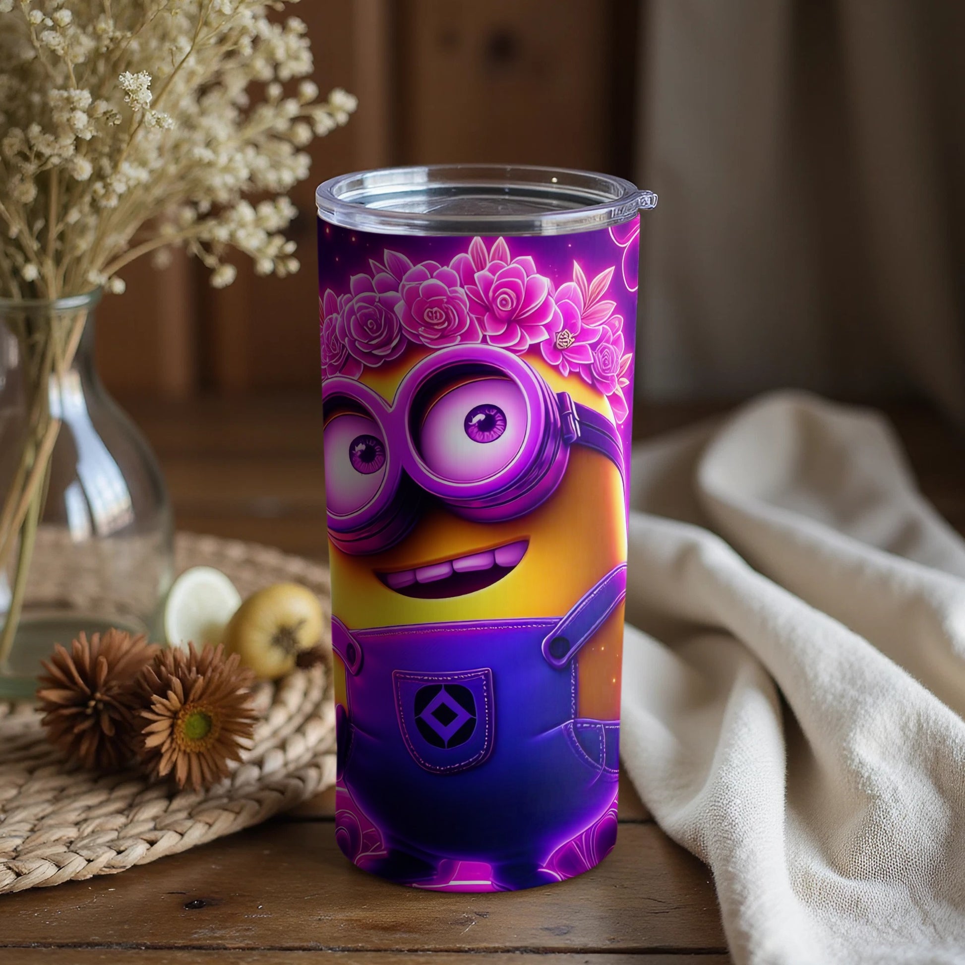 Colorful Cartoon Character Themed Tumbler