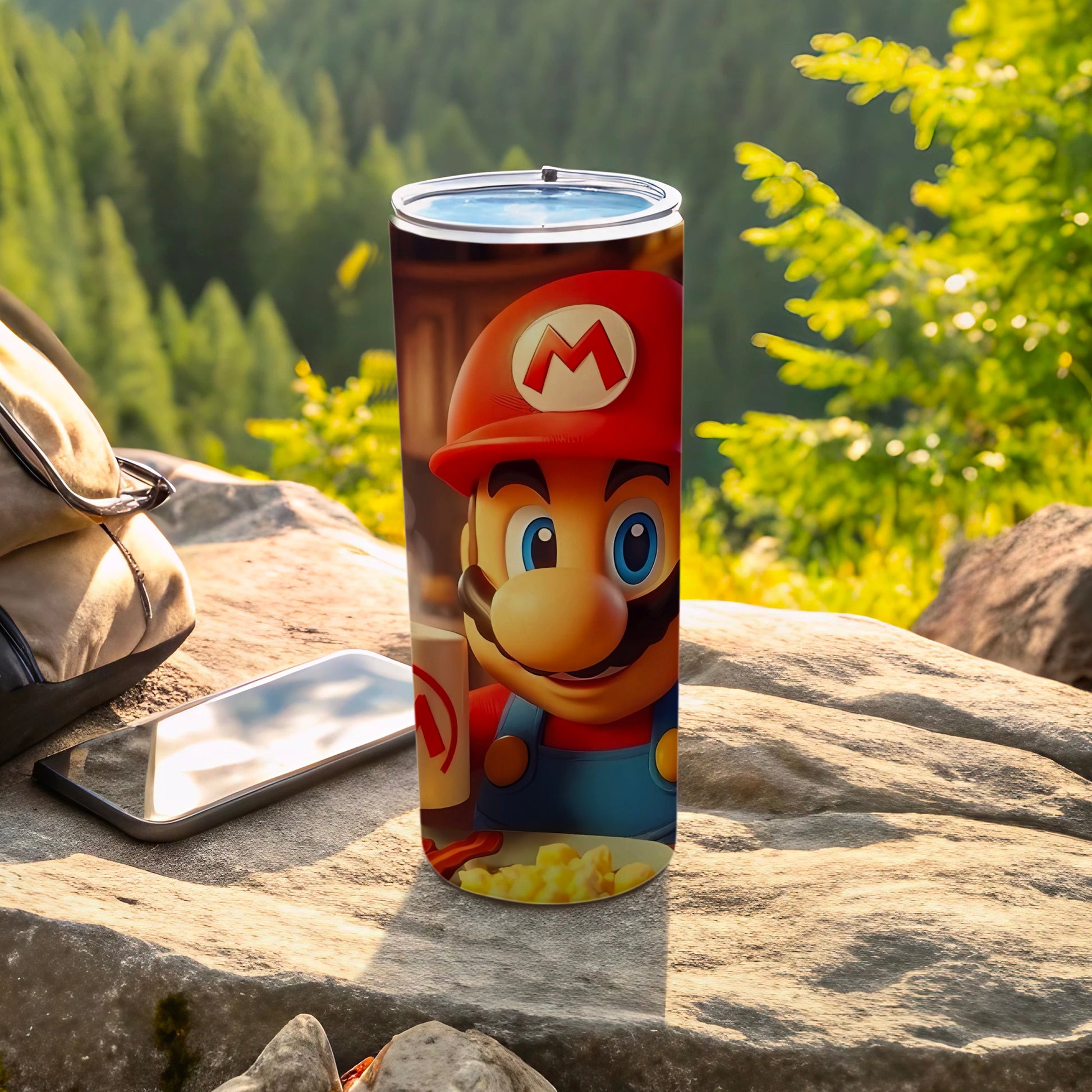 Colorful Super Mario Travel Tumbler for Kids and Adults
