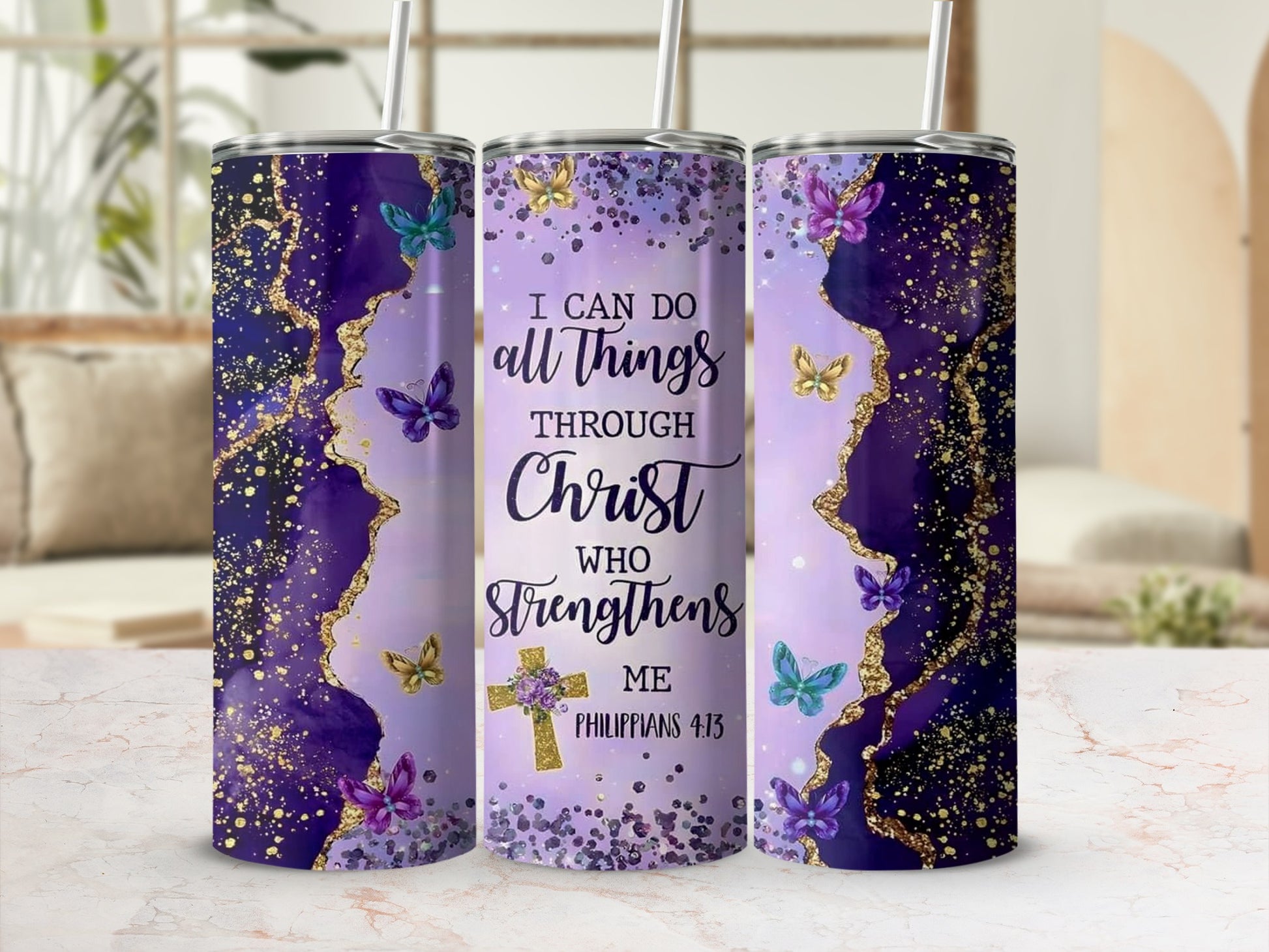 I Can Do All Things Through Christ Philippians 4:13 tumbler