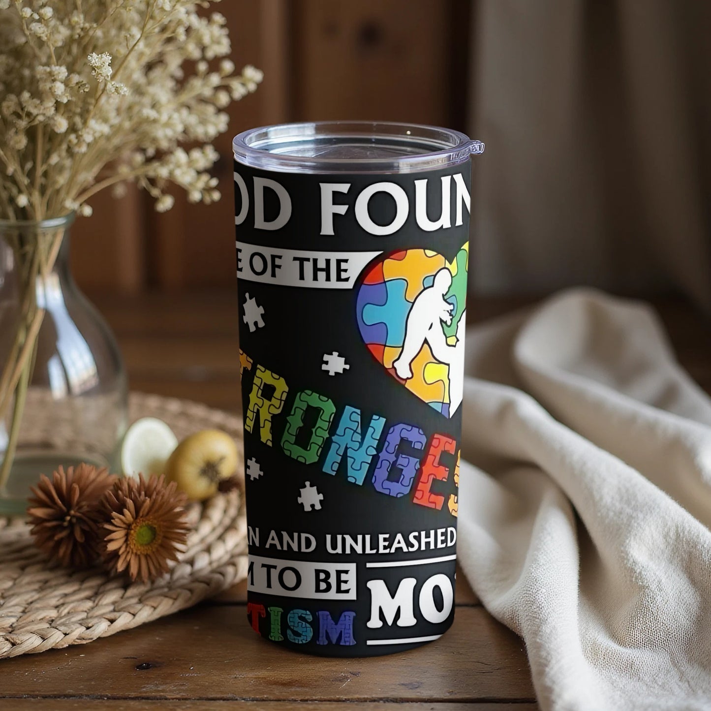 Inspirational Autism Awareness Travel Tumbler