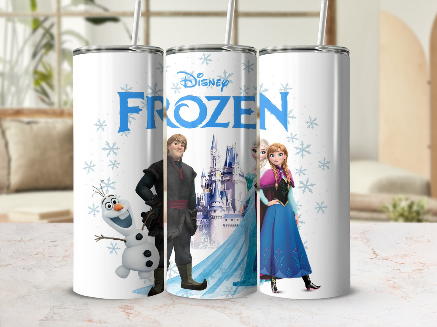 Disney Frozen Characters Tall Insulated Tumbler Cup