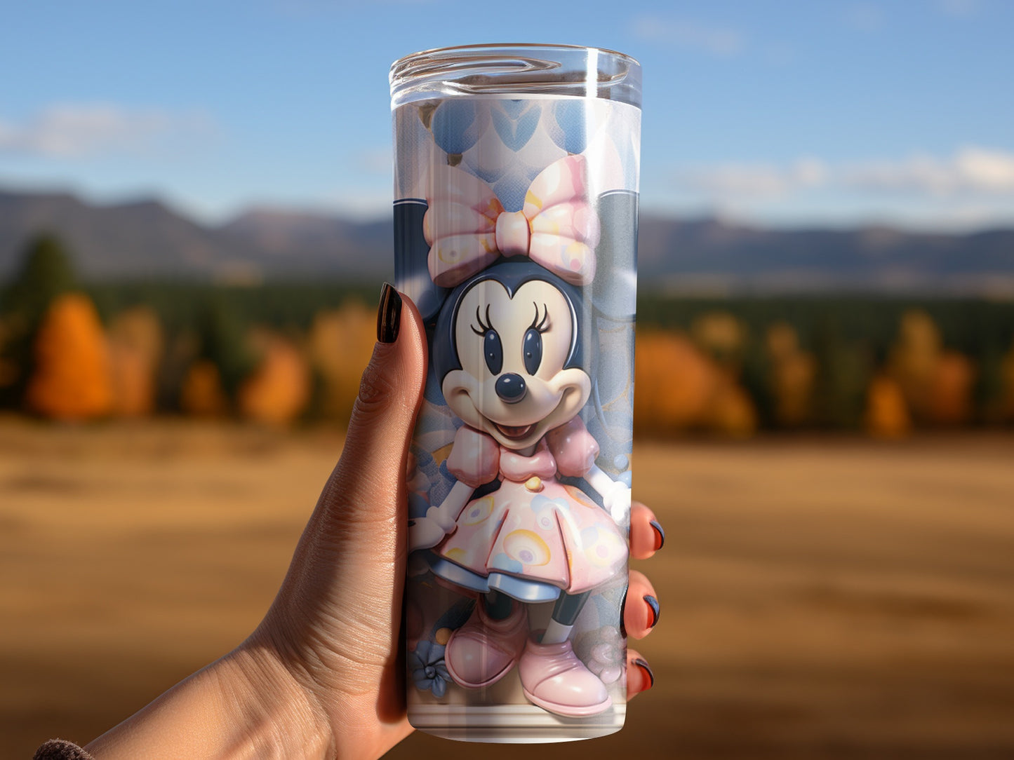 Adorable Minnie Mouse Themed Tumbler for Cute Drinking