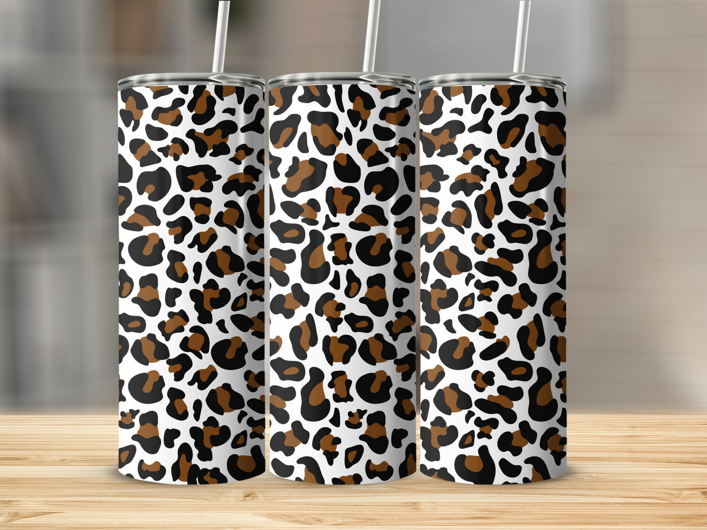 Stylish Leopard Print Tumbler for Fashionable Beverage Holder