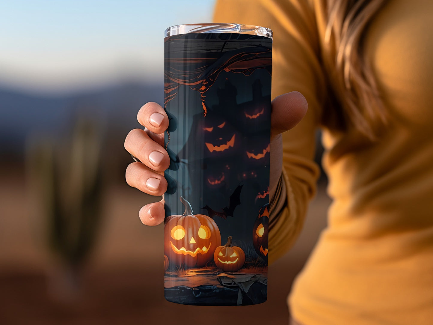 Spooky Halloween Night Theme Travel Mug Product