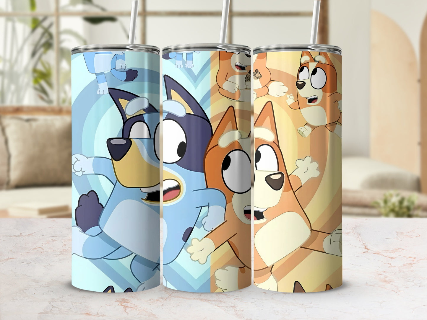 Cartoon Characters Design Reusable Tumbler Cup