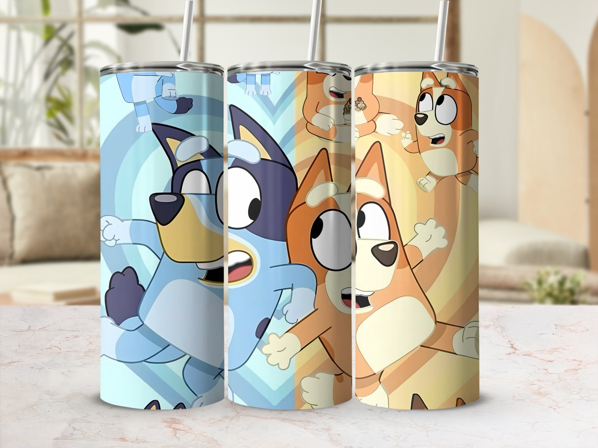 Cartoon Characters Design Reusable Tumbler Cup