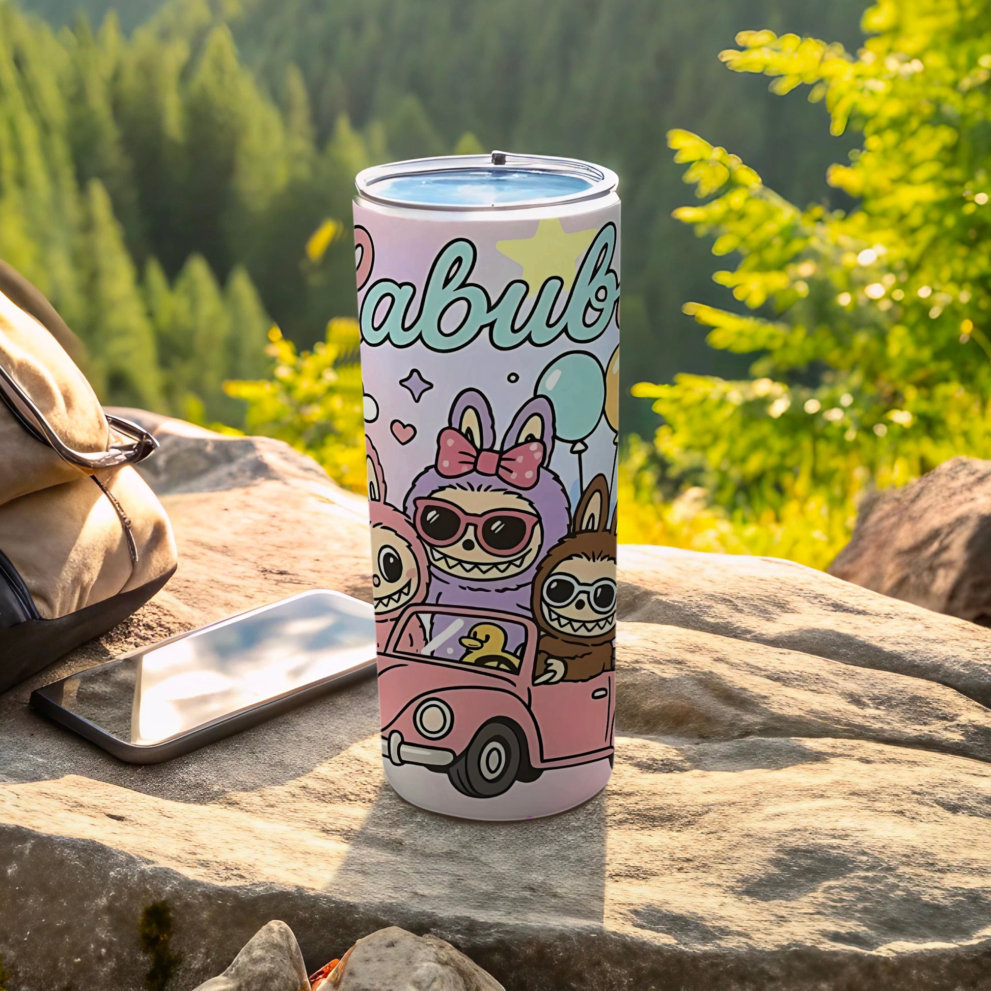 Cute Cartoon Monster Design Double-wall Tumbler
