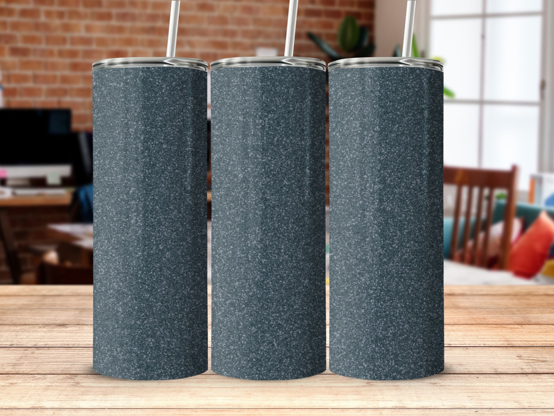 Sleek Silver Gradient Tumblers for Modern Kitchen Decor