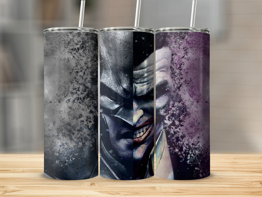 Batman Villain Joker Dark Art Tumbler Cup Design