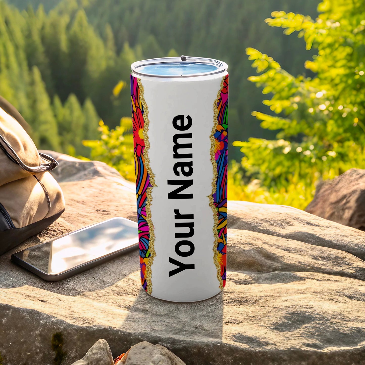 Customizable Colorful Design Insulated Tumbler Cup