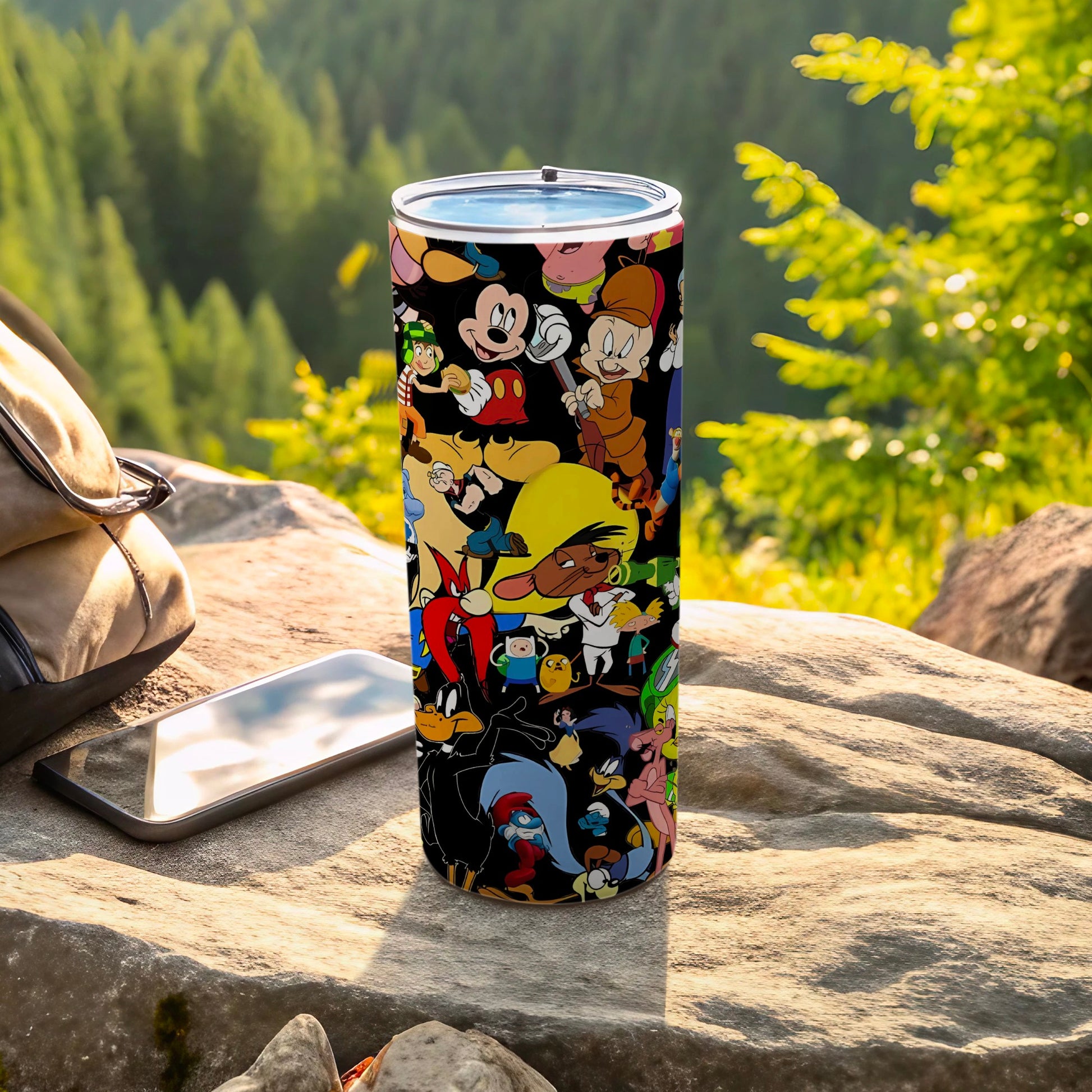 Classic Cartoon Characters Design Travel Mug