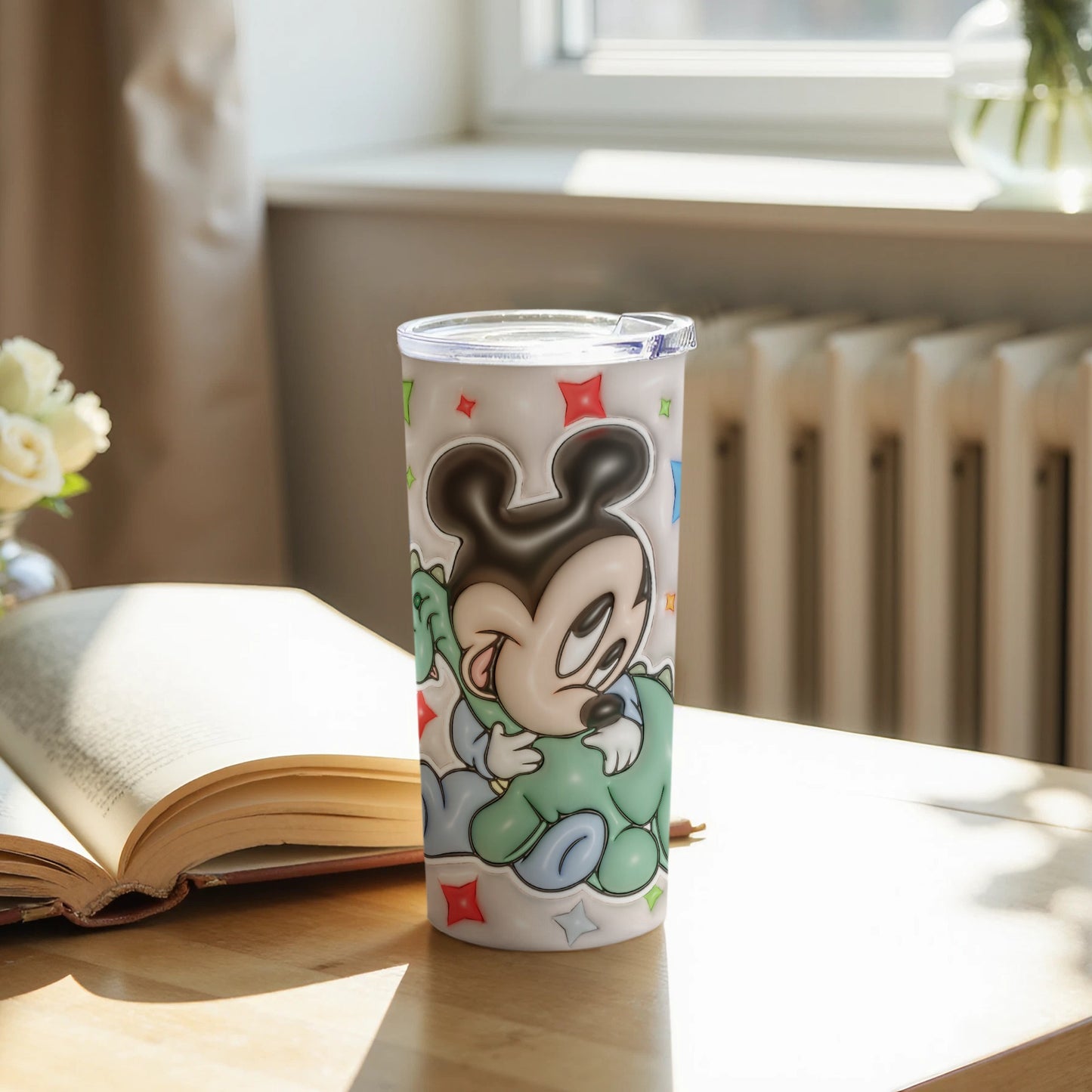 Mickey Mouse Themed Travel Tumbler for Kids