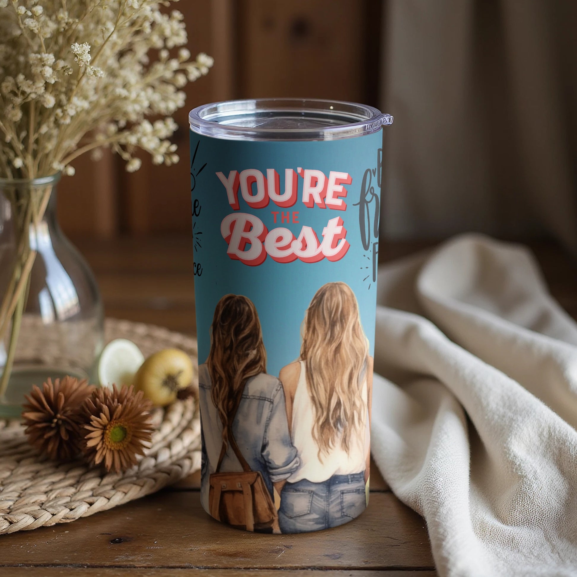 You're The Best Tumbler with Friends Illustration Design