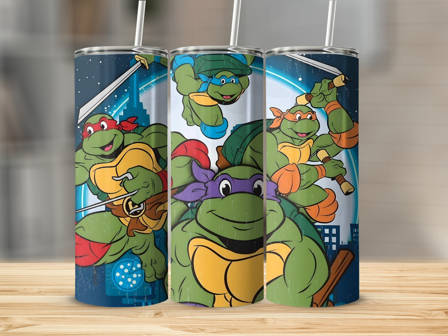 Teenage Ninja Cartoon Tumblers Set for Kids
