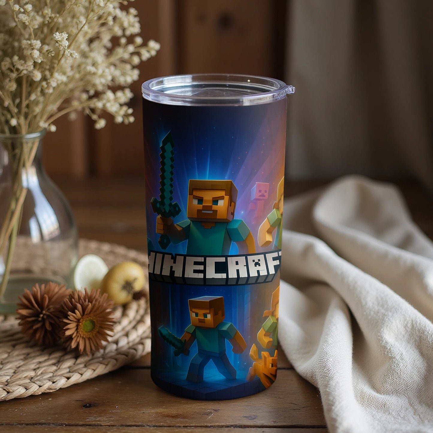 Minecraft Gaming Design Travel Tumbler for Fans
