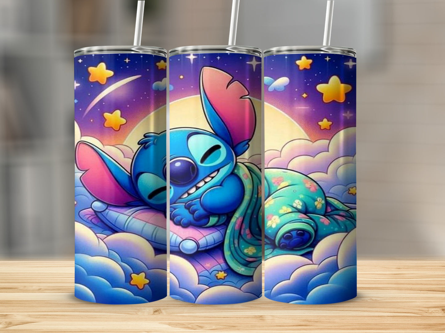 Cute Cartoon Character Sleeping Design Tumbler Cup