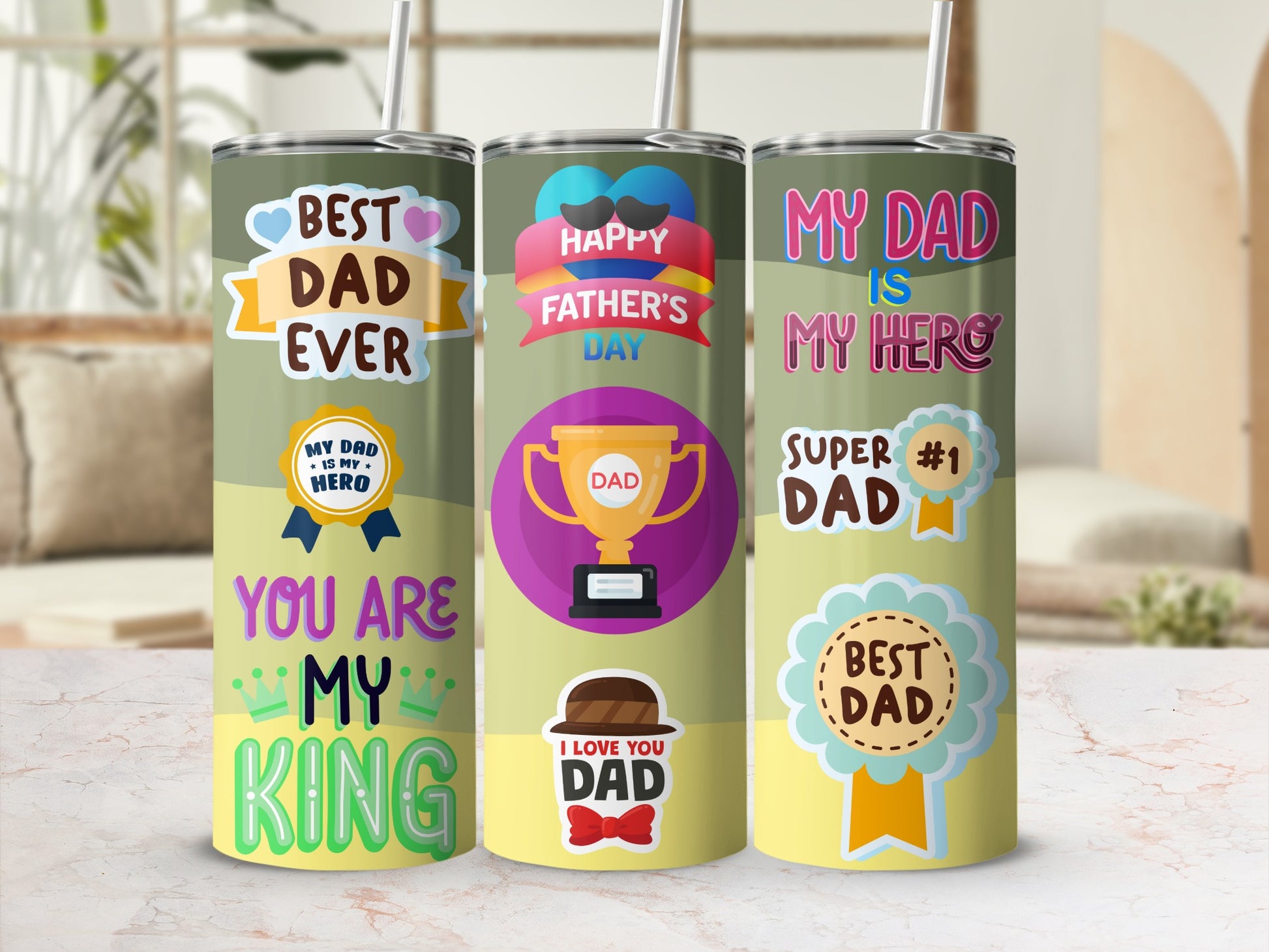 Best Dad Ever You Are My King Gift Tumbler