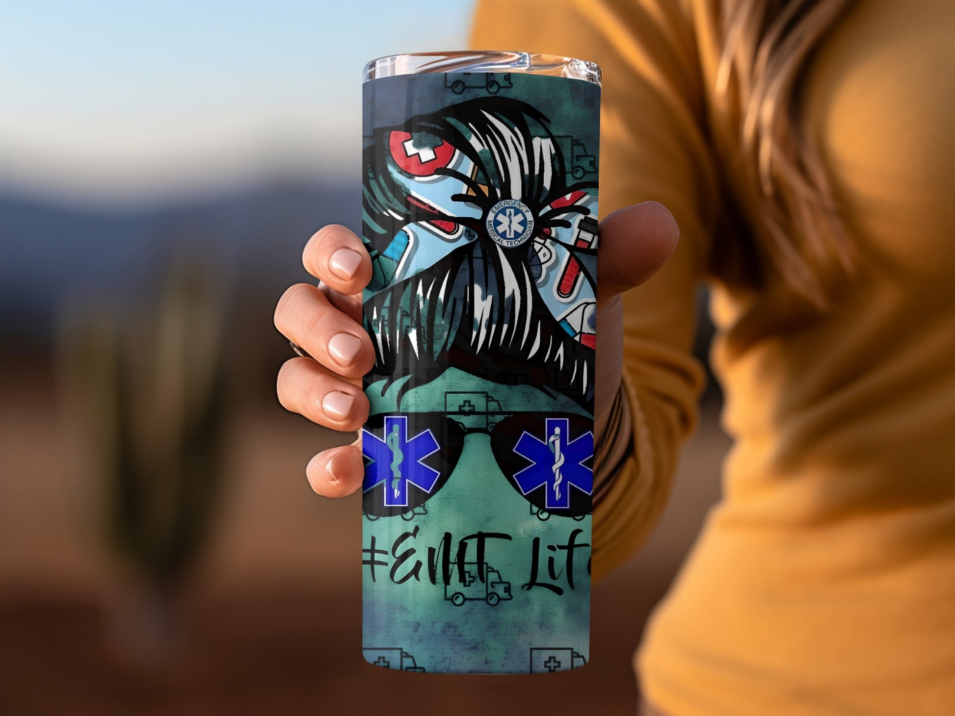 EMS Life Themed Insulated Tumbler for Paramedics