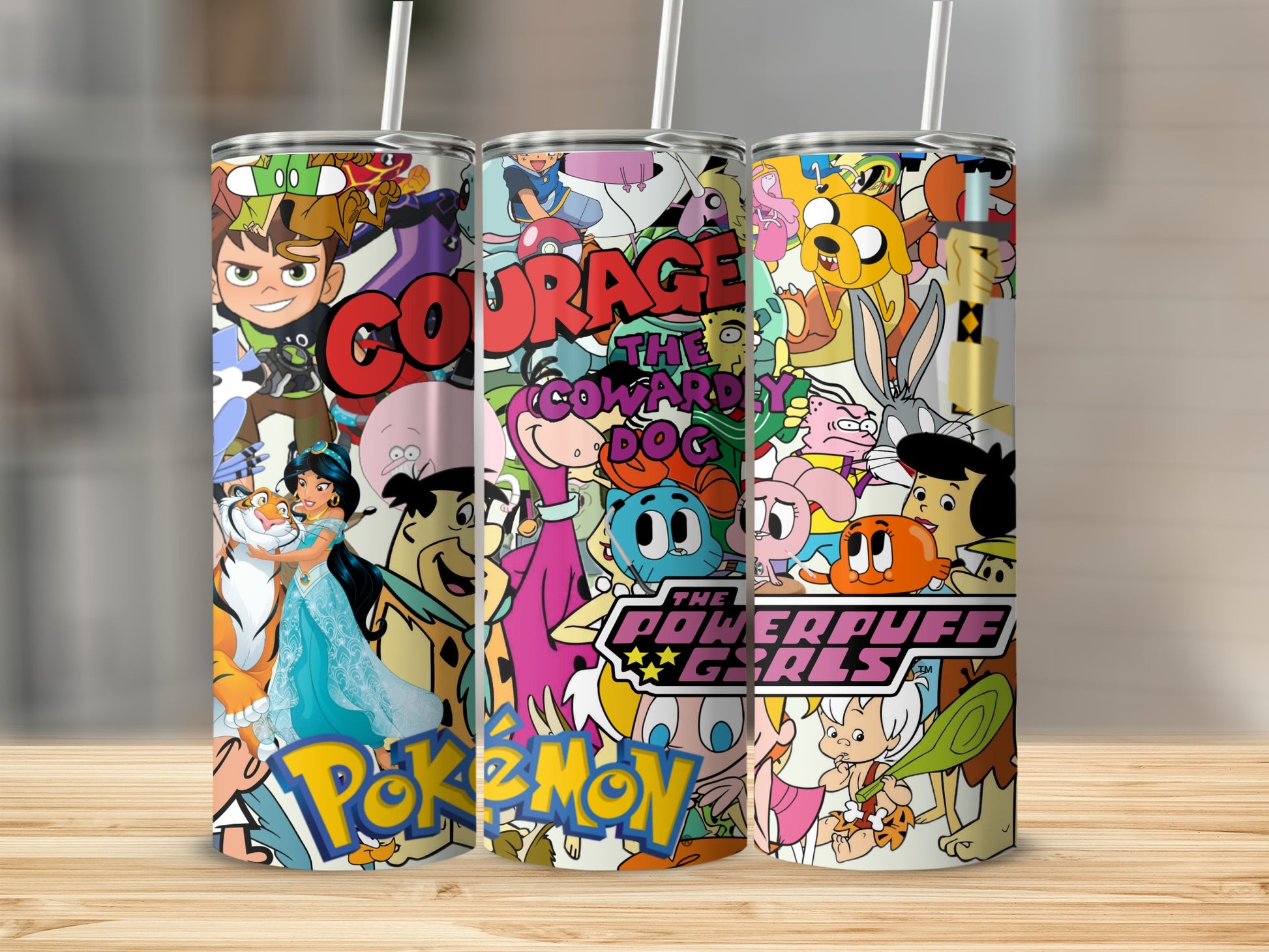Colorful Cartoon Character Design Insulated Tumbler Cups