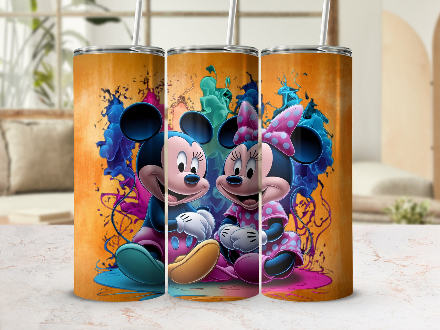 Cute Cartoon Characters Colorful Tumbler Cup