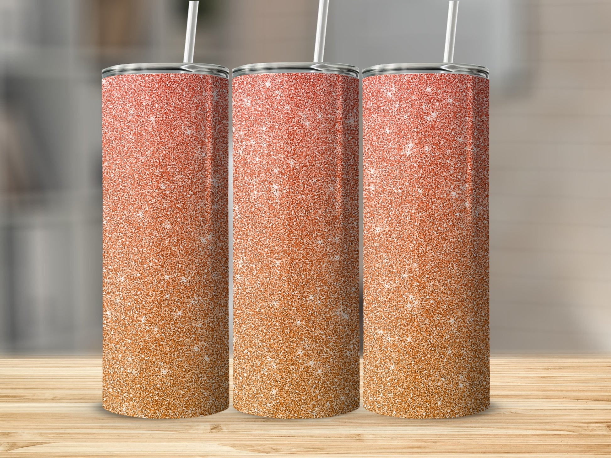 Sparkling Gradient Glitter Tall Drink Tumbler