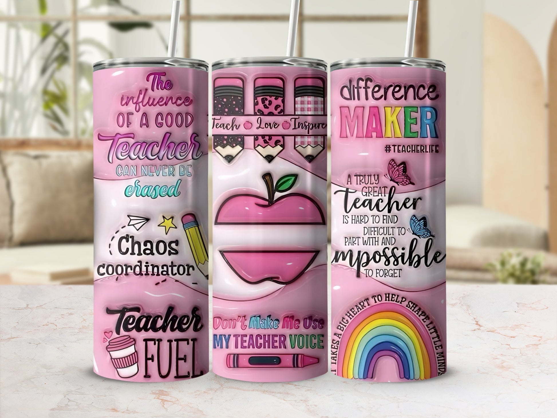 Inspiring Teacher Appreciation Gift Tumblers for Best Teachers