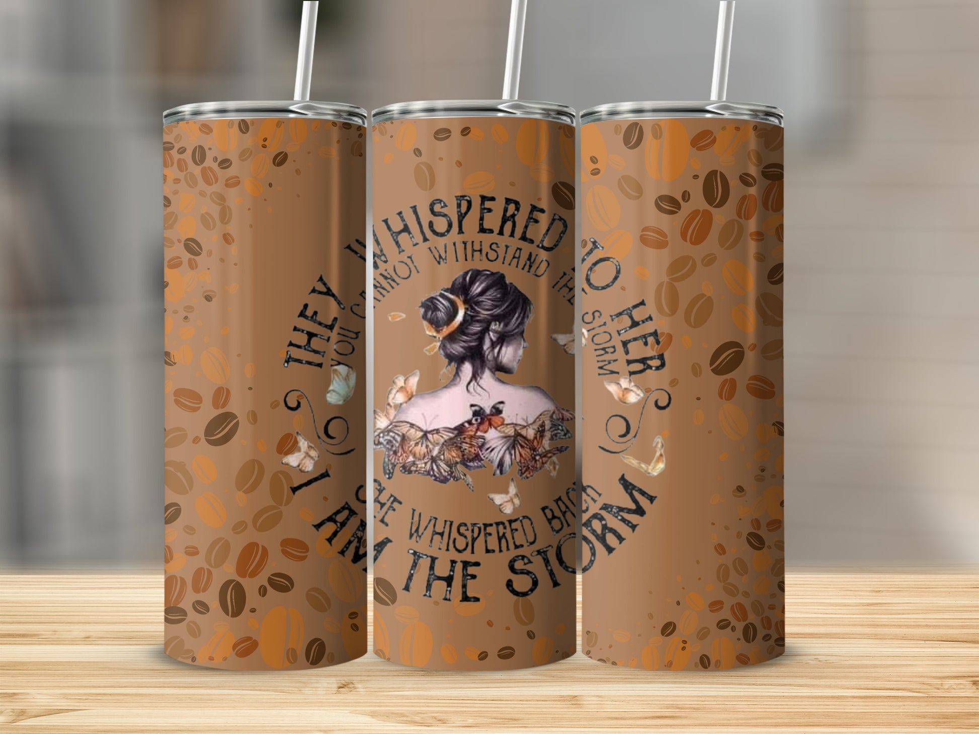 They Whispered To Her She Is The Storm Tumbler Product