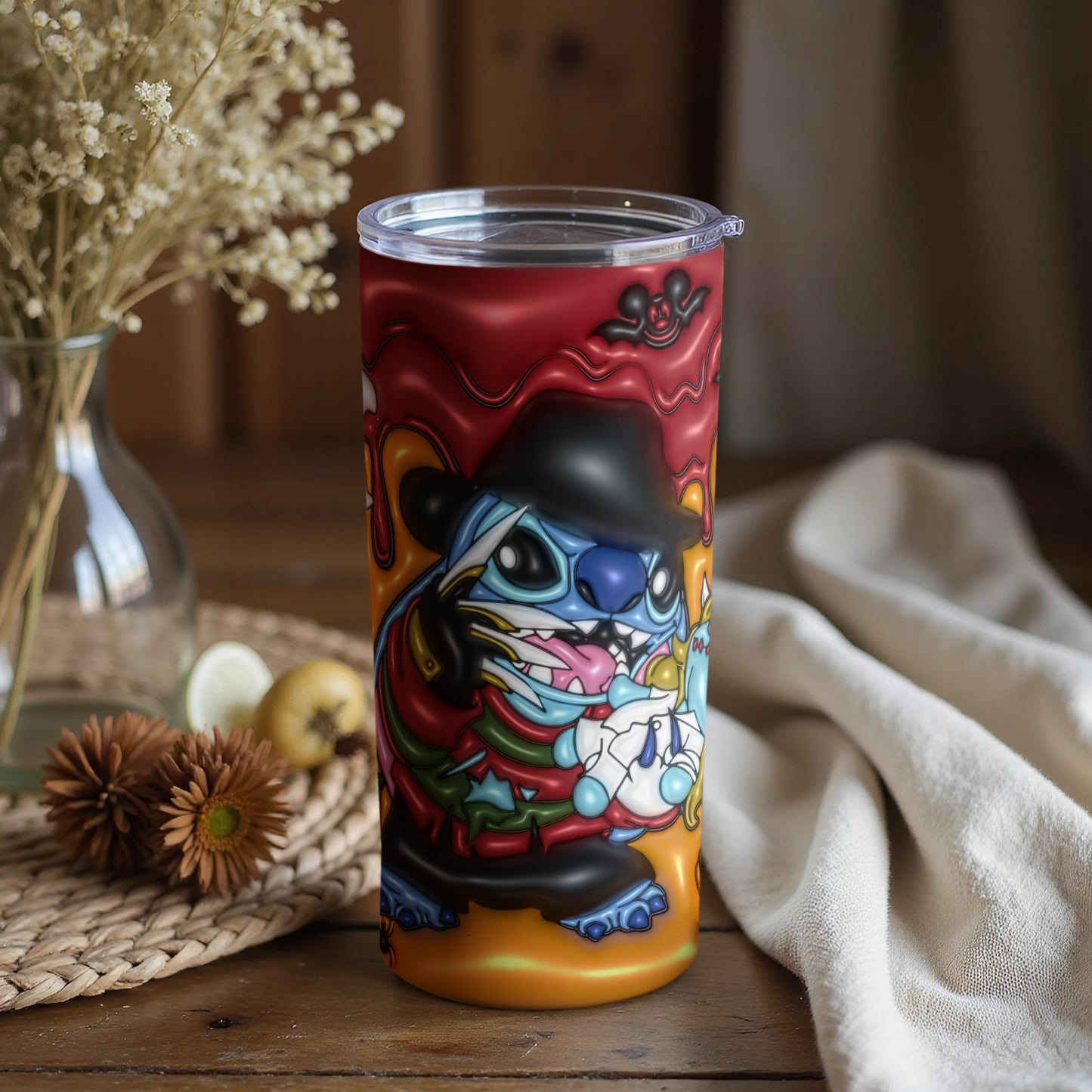 Colorful Skull Design Insulated Tumbler Product