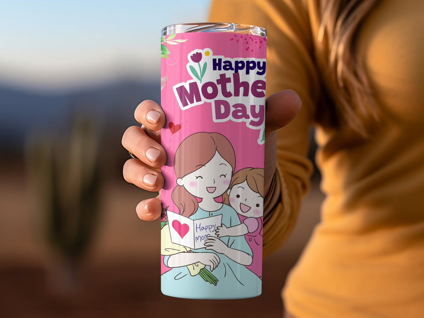 Happy Mother's Day Illustrated Tumbler Product