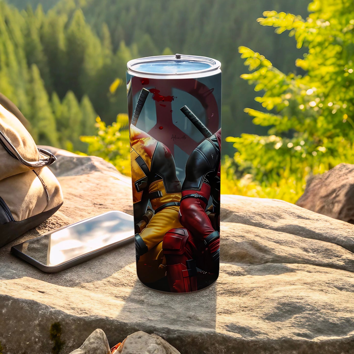Wolverine and Deadpool Illustrated Tumbler  product type