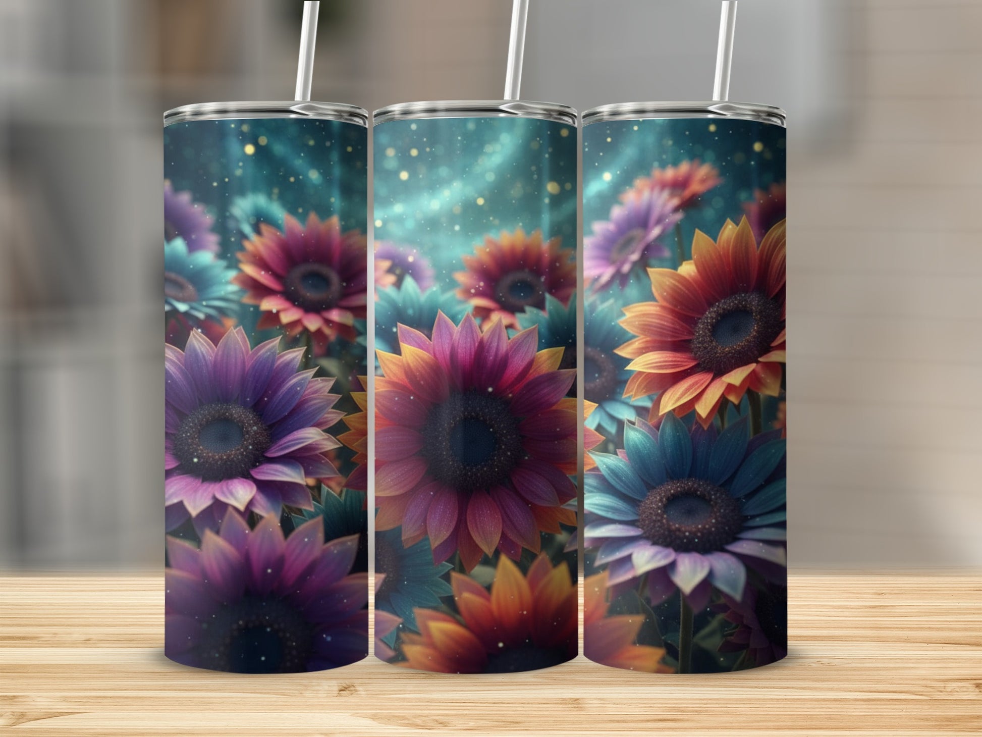 Colorful Floral Design Insulated Tumbler product