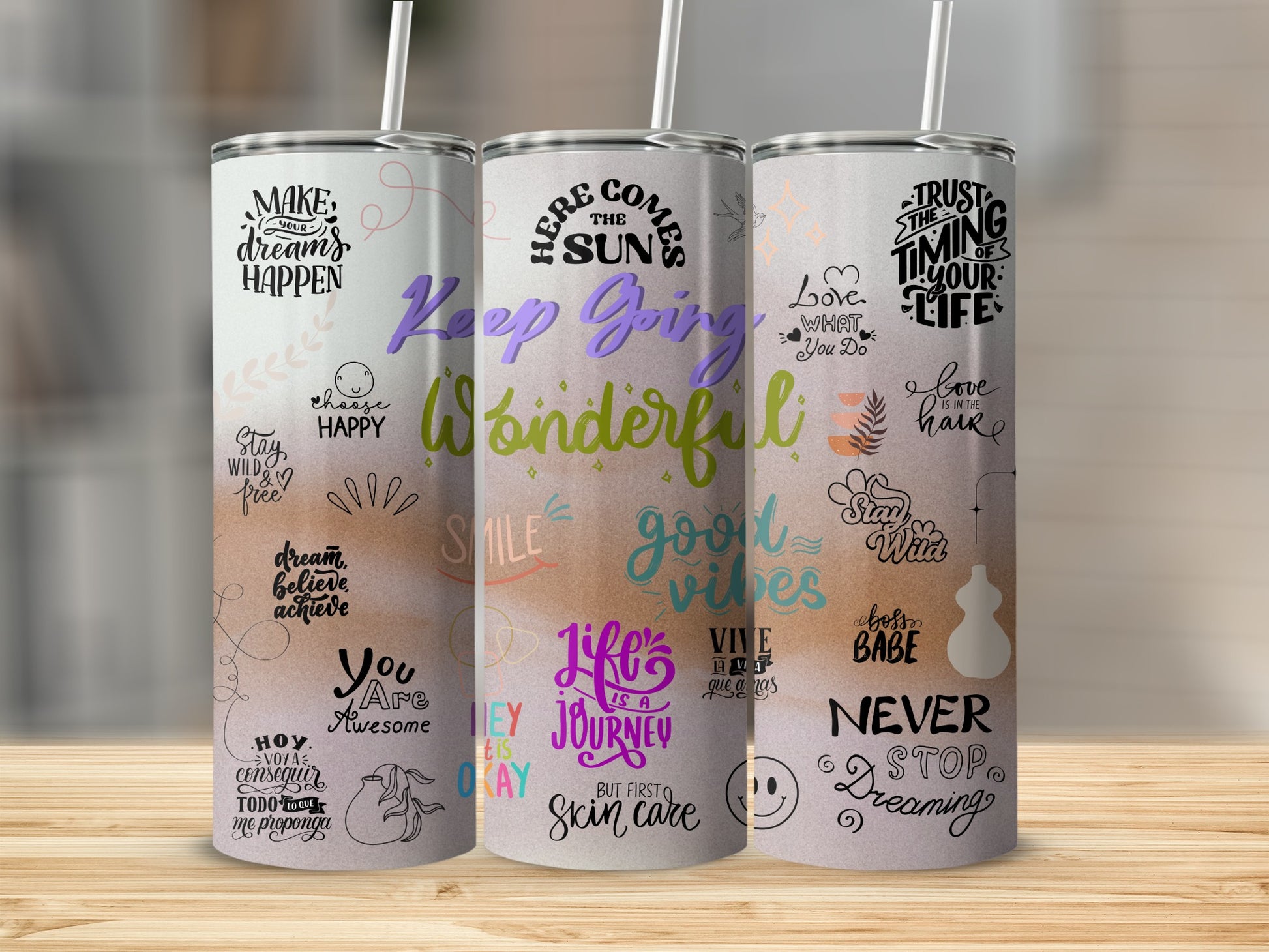 Inspirational Quotes Tumbler for Motivation