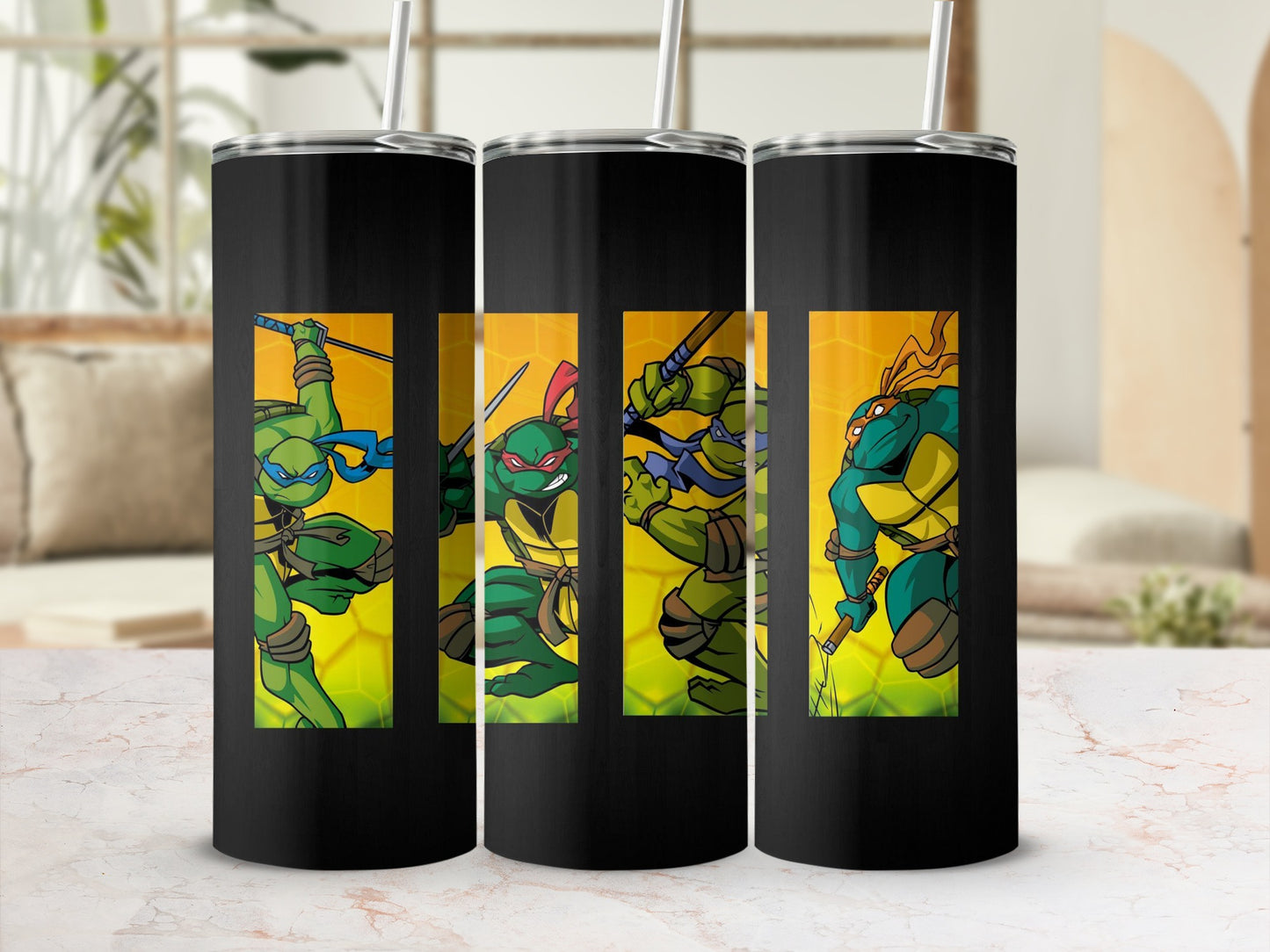 Teenage Mutant Ninja Turtles Black Tumbler Cup