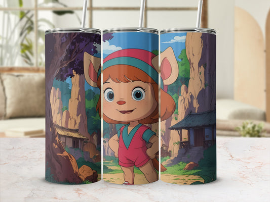 Cute Cartoon Character Insulated Tumbler Flask