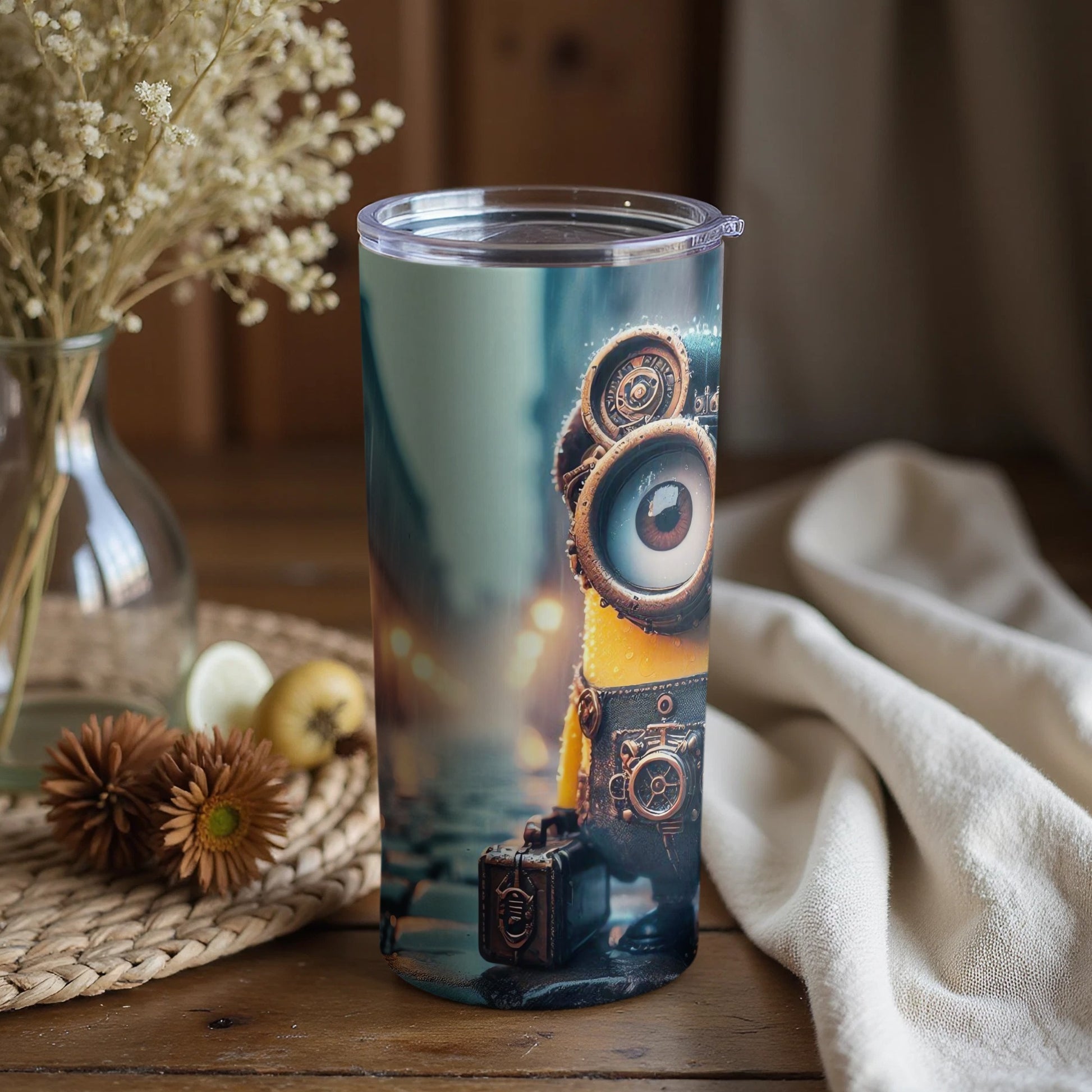 Cute Steampunk Character Insulated Tumbler